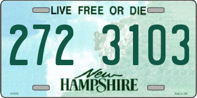 NH license plate 2723103
