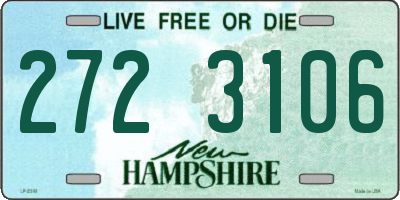 NH license plate 2723106