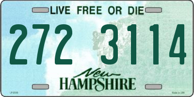 NH license plate 2723114
