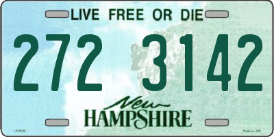 NH license plate 2723142
