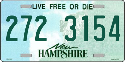 NH license plate 2723154