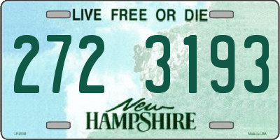 NH license plate 2723193