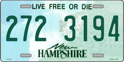 NH license plate 2723194