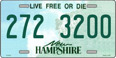 NH license plate 2723200