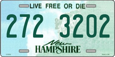 NH license plate 2723202