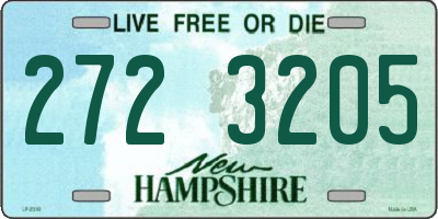 NH license plate 2723205