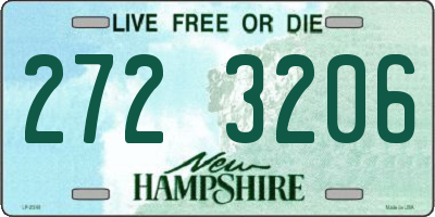 NH license plate 2723206