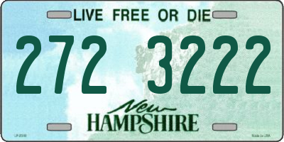 NH license plate 2723222
