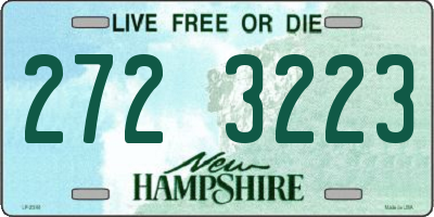 NH license plate 2723223