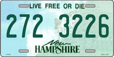 NH license plate 2723226