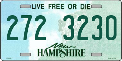 NH license plate 2723230