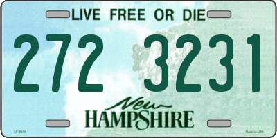 NH license plate 2723231