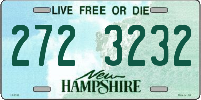 NH license plate 2723232