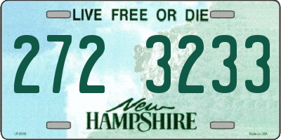 NH license plate 2723233