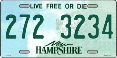 NH license plate 2723234