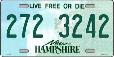 NH license plate 2723242