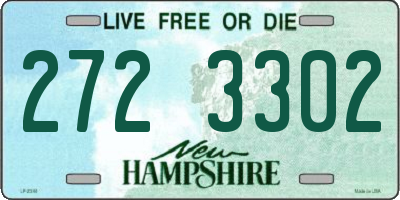 NH license plate 2723302