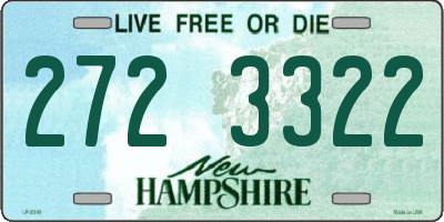 NH license plate 2723322