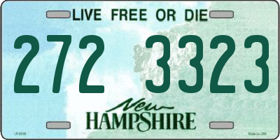 NH license plate 2723323