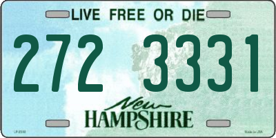 NH license plate 2723331