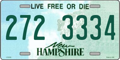 NH license plate 2723334