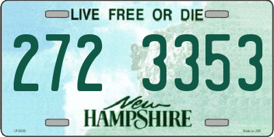 NH license plate 2723353