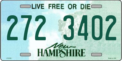 NH license plate 2723402