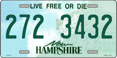 NH license plate 2723432