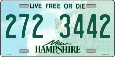NH license plate 2723442