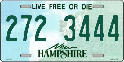 NH license plate 2723444