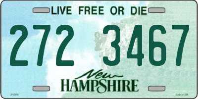 NH license plate 2723467