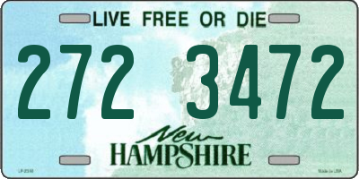NH license plate 2723472
