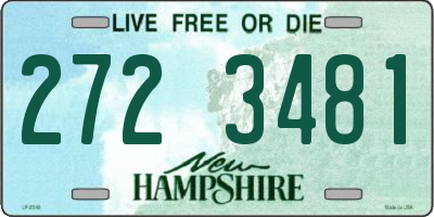 NH license plate 2723481