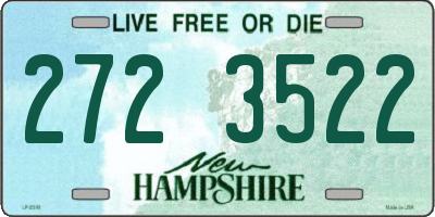 NH license plate 2723522
