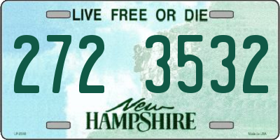NH license plate 2723532