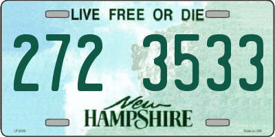 NH license plate 2723533