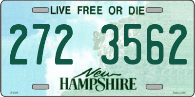NH license plate 2723562