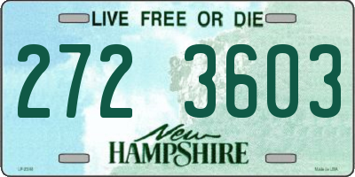 NH license plate 2723603