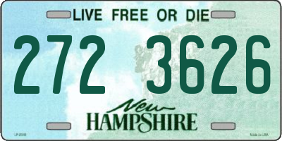 NH license plate 2723626