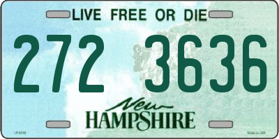 NH license plate 2723636