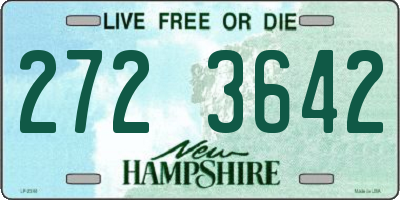 NH license plate 2723642