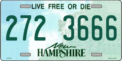NH license plate 2723666