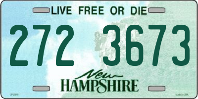 NH license plate 2723673