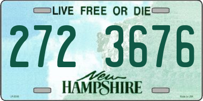 NH license plate 2723676