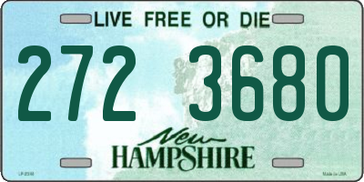 NH license plate 2723680