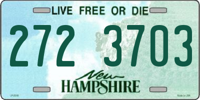 NH license plate 2723703