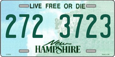 NH license plate 2723723