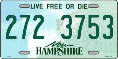 NH license plate 2723753