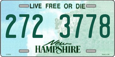 NH license plate 2723778