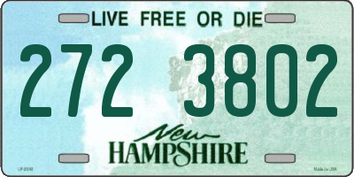 NH license plate 2723802